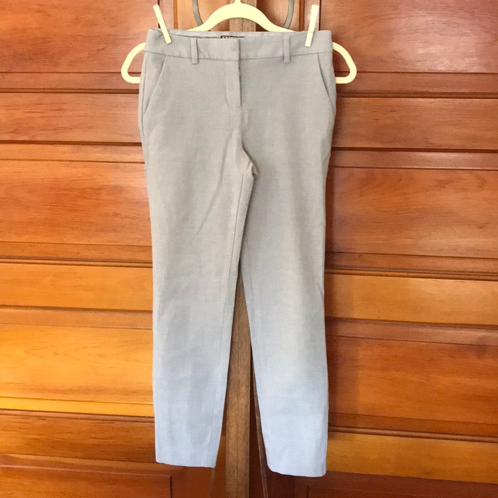 Gray Columnist Ankle Pants